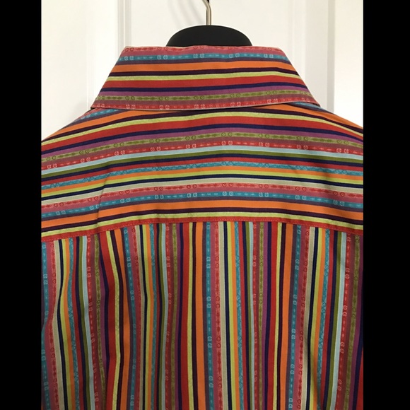 Robert Graham Shirt Mens Button Down Size L - Picture 7 of 8